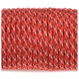 Paracord Type III 550, red with black x #177