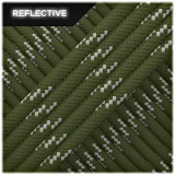 Paracord reflective, Army Spruce #r3003